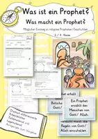 Vorschau - Arbeitsblätter - Was macht ein Prophet Ethik Prophetengeschichten - Deckblatt