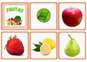 Vista previa - Tarjetas / Manipulativos - CATEGORÍA SEMÁNTICA: FRUTAS - página 1