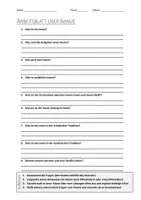Vorschau - Arbeitsblätter - AB mit Fragen zum Thema "Imam" + Lösungsblatt - Deckblatt