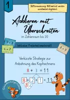 Vorschau - Arbeitsblätter - Zehnerübergang Zehnerstopp ZR 20 verliebte Zahlen - Deckblatt