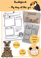 Vorschau - Arbeitsblätter - Buddybook: My day at the zoo - Deckblatt
