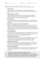 Vorschau - Arbeitsblätter - AB mit Fragen zum Thema "Inflation" + Lösungsblatt + Infografik - Seite 1