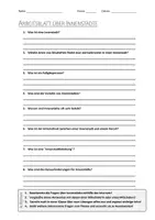 Vorschau - Arbeitsblätter - AB mit Fragen zum Thema "Innenstadt" + Lösungsblatt - Deckblatt