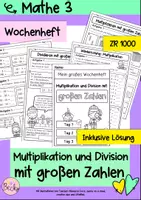 Vorschau - Arbeitsblätter - Wochenheft: Multiplikation, Division mit großen Zahlen - Deckblatt