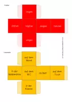 Vorschau - Anderer Materialtyp - Sätze würfeln – Würfeldiktat - Satzglieder - Seite 1