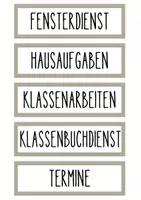 Vorschau - Poster - Klassendienstschilder - Seite 2