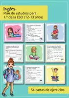 Vista previa - Refuerzo / NEE / Materiales de apoyo - Inglés: 1.º de la ESO (12-13 años) - 54 cartas de ejercicios - página 1