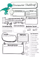 Vorschau - Arbeitsblätter - Steckbrief Dinosaurier - Seite 1