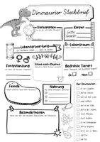 Vorschau - Arbeitsblätter - Steckbrief Dinosaurier - Seite 2