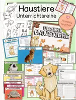 Vorschau - Unterrichtsreihen - Haustiere - Unterrichtsreihe (Kl. 1/2) - Deckblatt