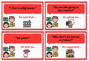 Vista previa - Juegos / Gamificación - REPORTED SPEECH – Board Game with 40 Mixed Sentences - página 3