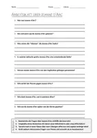 Vorschau - Arbeitsblätter - AB mit Fragen zum Thema "Jeanne d'Arc" + Lösungsblatt + Mindmap + Infografik - Deckblatt