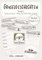 Vorschau - Arbeitsblätter - Gruselgeschichten: Zutaten zum Gruseln - Wesen, Orte, Zeiten, Wetter und Gefühle - Stunde 2 - Deckblatt