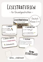 Vorschau - Präsentationen/Tafelbilder - Lesestrategien für Gruselgeschichten - Deckblatt