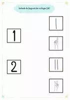 Vorschau - Arbeitsblätter - Zahleneinführung Zahl 2 | Arbeitsblätter Zahlenraum 2| Klasse 1 Grundschule | Schreiben, Nachspuren & Übungen - Seite 1