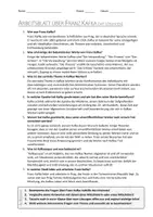 Vorschau - Arbeitsblätter - AB mit Fragen zum Thema "Franz Kafka" + Lösungsblatt + Mindmap + Infografik - Seite 3