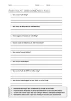 Vorschau - Arbeitsblätter - AB mit Fragen zum Thema "Kalter Krieg" + Lösungsblatt + Infografiken - Deckblatt