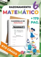 Vista previa - Unidades / Secuencias / Situaciones de Aprendizaje - CUADERNO DE PRÁCTICA RAZONAMIENTO MATEMÁTICO 6TO GRADO - Portada
