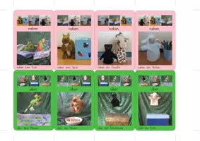 Vorschau - Spiele - Präpositionen Quartett mit Kuscheltieren - Seite 2