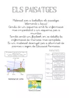 Vista previa - Hojas de trabajo - Paisatges: elements i tipus. - Portada
