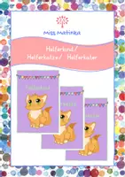 Vorschau - Stationenlernen - Materialpaket Katzenklasse Tischschilder Helfersystem - Seite 1