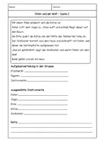 Vorschau - Arbeitsblätter - Stabspiel Peter und der Wolf - Seite 2