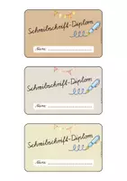 Vorschau - Anderer Materialtyp - Schreibschrift- Diplom Boho-Stil - Grundschule - Seite 2