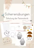 Vorschau - Arbeitsblätter - Scherenübungen - Schulung der Feinmotorik - Deckblatt