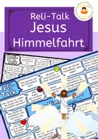 Vorschau - Arbeitsblätter - Jesu Himmelfahrt : Reli-Talk - Plauderbrettspiel zu Christi Himmelfahrt - Deckblatt