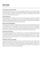 Vorschau - Arbeitsblätter - Alan Turing (Infotext und Übungen) - Deckblatt