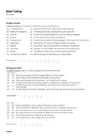 Vorschau - Arbeitsblätter - Alan Turing (Infotext und Übungen) - Seite 1