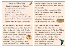 Vorschau - Bildkarten - Zusammengesetzte Nomen, Abschreibkarteien - Seite 2