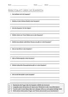 Vorschau - Arbeitsblätter - AB mit Fragen zum Thema "Karpaten" + Lösungsblatt - Deckblatt