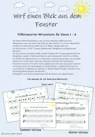 Vorschau - Arbeitsblätter - Wirf einen Blick aus dem Fenster - Mitspielsatz - Deckblatt