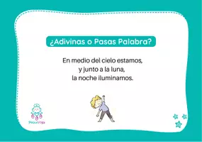 Vista previa - Tarjetas / Manipulativos - Adivinanzas Yogui: Tipo Pasa palabras - página 1