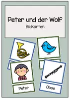 Vorschau - Bildkarten - Peter und der Wolf - Bildkarten - Deckblatt