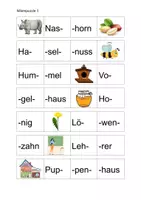 Vorschau - Spiele - Silbenpuzzle H/h - Deckblatt