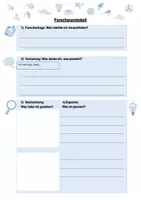 Vorschau - Arbeitsblätter - Forscherprotokolle Thema Luft - Deckblatt