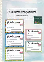 Vorschau - Fördermaterial/Inklusion - Klassenmanagement: Abholausweis - Deckblatt