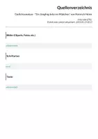 Vorschau - Arbeitsblätter - Gedichtsanalyse - "Ein Jüngling liebt ein Mädchen" von Heinrich Heine - Seite 1