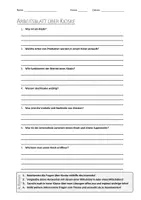 Vorschau - Arbeitsblätter - AB mit Fragen zum Thema "Kiosk" + Lösungsblatt + Infografik - Deckblatt