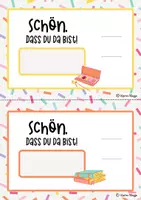 Vorschau - Bildkarten - Back to School: Willkommen / Klassenraum Deko in Pastell - Seite 3