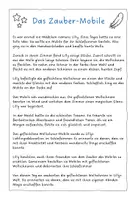 Vorschau - Anderer Materialtyp - Geschichte _ Das Zauber Mobile _ Unterrichtseinstieg - Seite 1