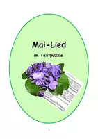 Vorschau - Arbeitsblätter - Mai - Lied im Textpuzzle - Deckblatt