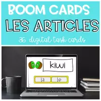 Aperçu - Apprentissages en autonomie - BOOM CARDS Les articles UN UNE LE LA L' - Page de couverture