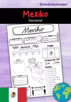 Vorschau - Arbeitsblätter - Steckbrief Mexiko - Deckblatt