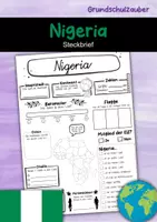 Vorschau - Arbeitsblätter - Steckbrief Nigeria - Deckblatt