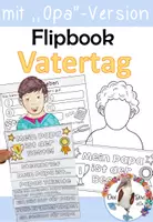 Vorschau - Arbeitsblätter - Vatertag Flipbook - Basteln und Schreiben - mit Opa - Version - Deckblatt