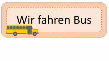Vorschau - Poster - Verhaltensregeln im Bus - Tafelmaterial - Seite 1