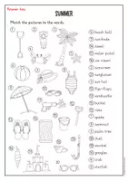 Vista previa - Hojas de trabajo - Summer: vocabulary activity (inglés) - página 3